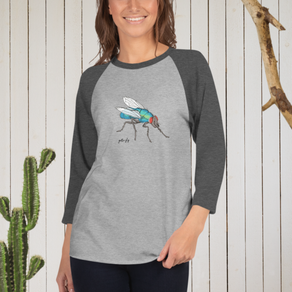 blue bottle gotta fly 3/4 sleeve tee