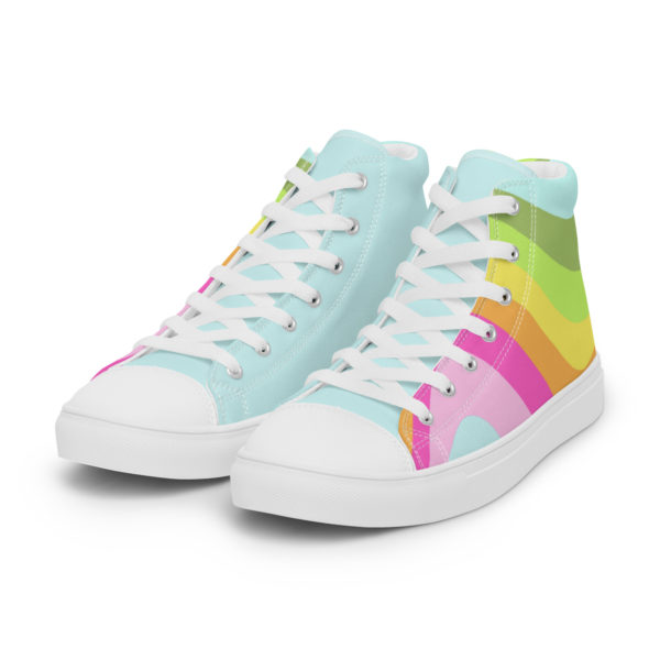 colourfiles high top canvas shoes colourful prints