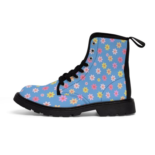 flower power chunky sole canvas boots colourfiles jjbright