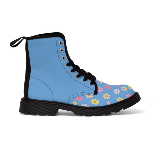 flower power chunky sole canvas boots colourfiles jjbright